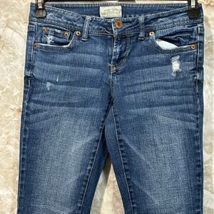 Aeropostale Denim Jeans Distressed Pockets Bootcut Women's‎ Size 5/6
